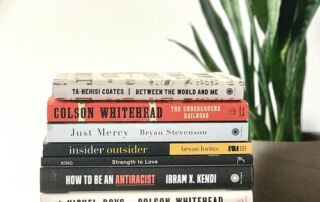 Photo of stack of books