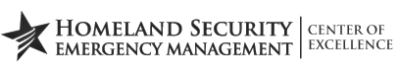Center of Excellence for Homeland Security-Emergency Management Logo